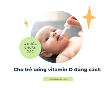 cho trẻ uống vitamin D đúng cách
