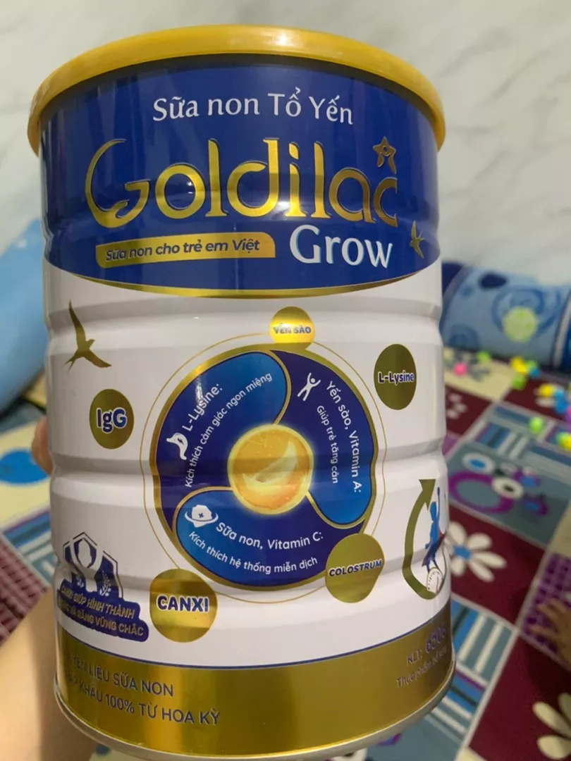 review sữa non tổ yến Goldilac grow